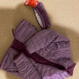 Northface reversible coat with matching headband